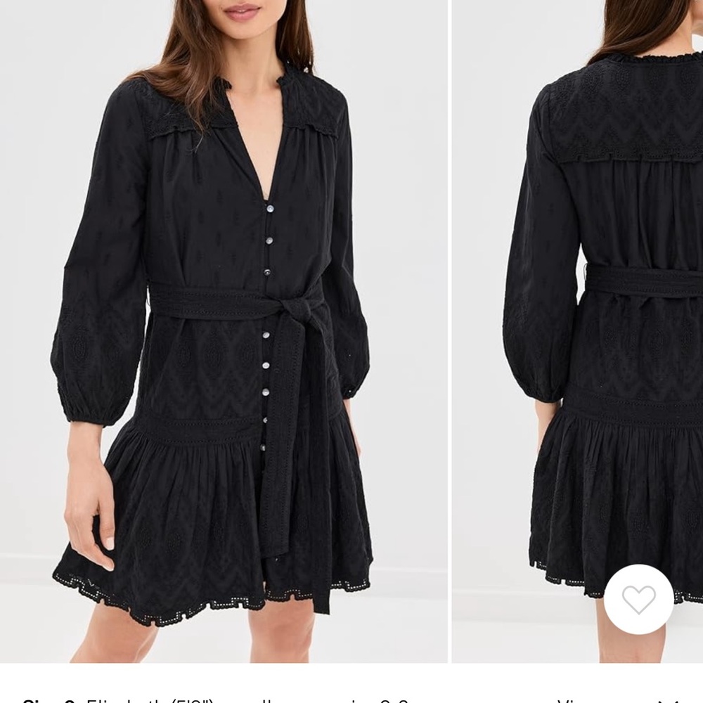 Veronica Beard Black Long Sleeve Dress